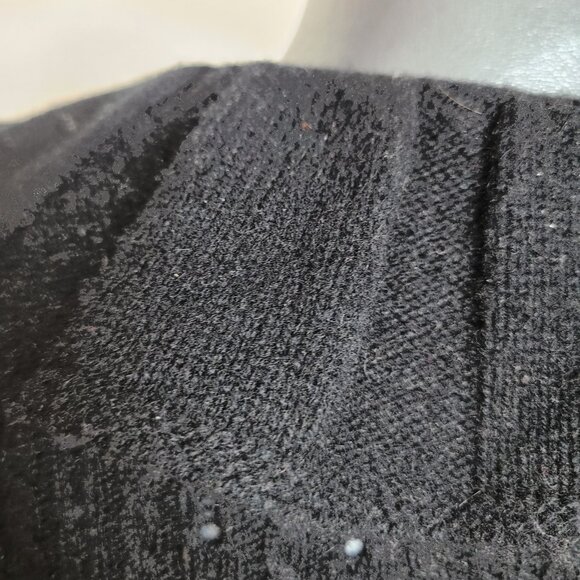 Juicy Couture Black Merino/Cashmere Puff-Sleeve Cardigan – Size S - Picture 7 of 13